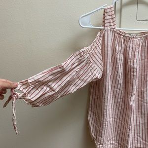 Madewell open shoulder top xxs